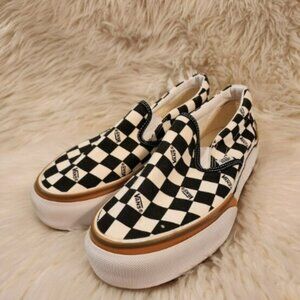 VANS Era Stacked Checkerboard Slip On Canvas Shoes